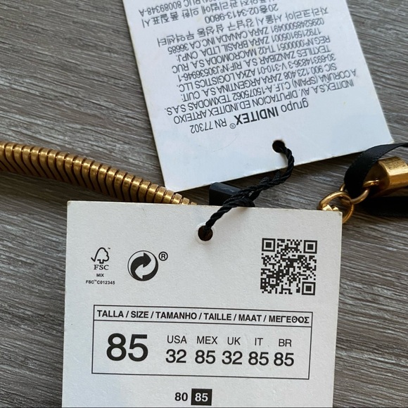 Zara Contrast Metal Belt - Picture 9 of 9